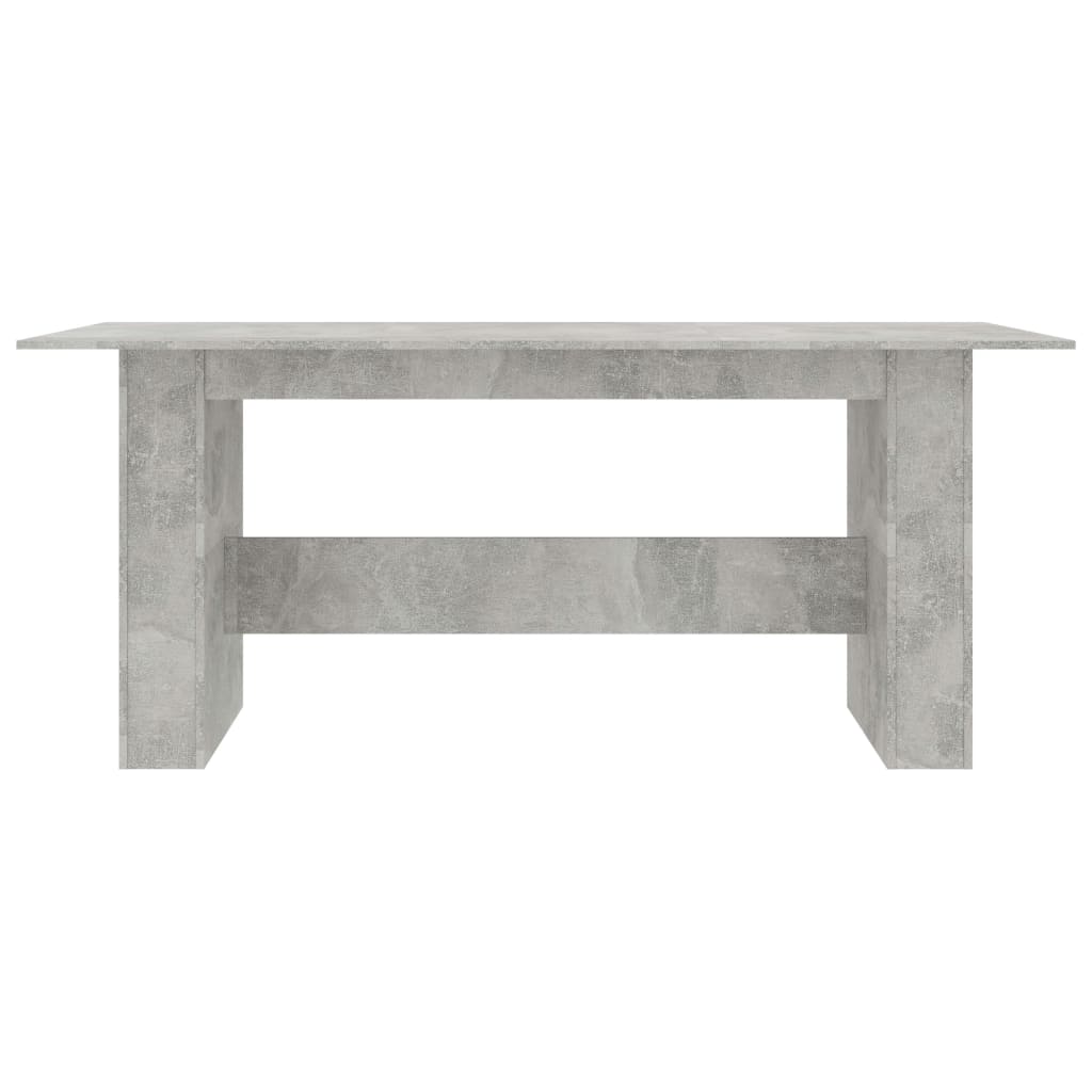 Tavolo da Pranzo Grigio Cemento 180x90x76 cm Legno Multistrato 800472
