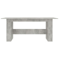 Tavolo da Pranzo Grigio Cemento 180x90x76 cm Legno Multistrato 800472