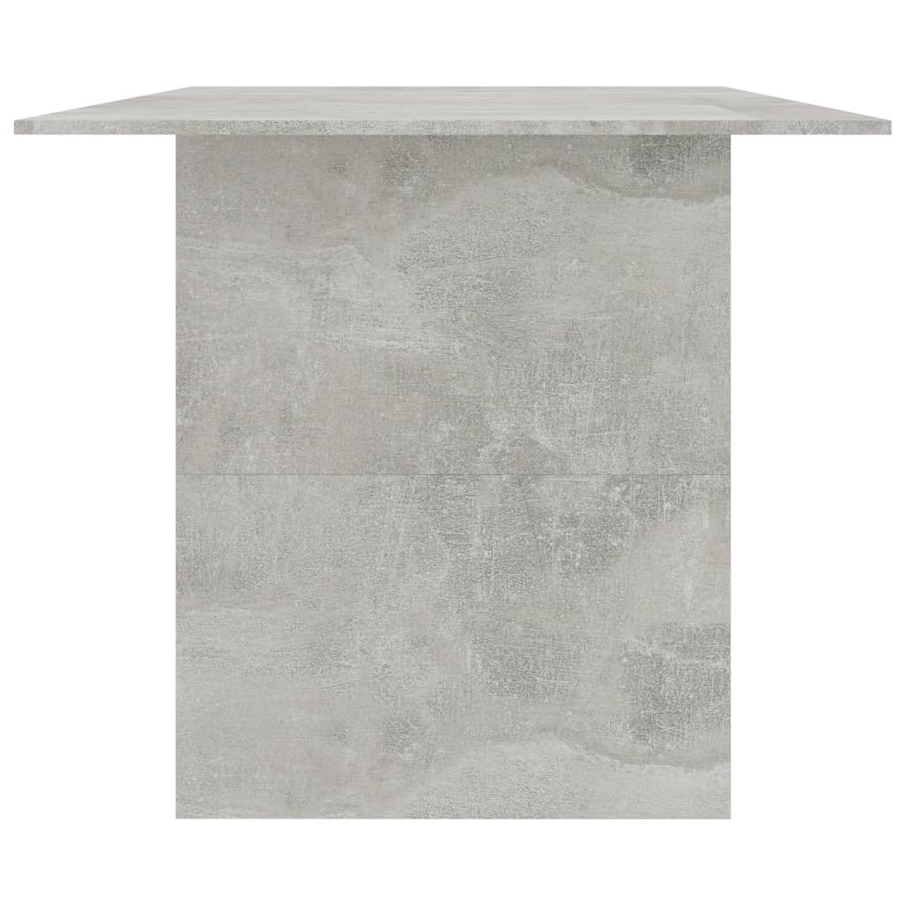 Tavolo da Pranzo Grigio Cemento 180x90x76 cm Legno Multistrato 800472