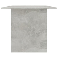 Tavolo da Pranzo Grigio Cemento 180x90x76 cm Legno Multistrato 800472
