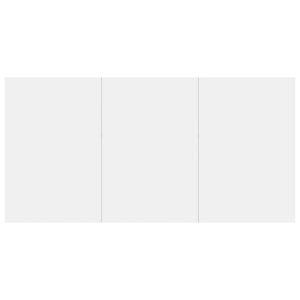 Tavolo da Pranzo Bianco Lucido 180x90x76 cm Legno Multistrato 800474