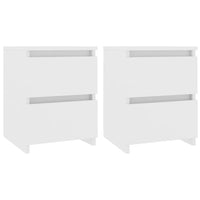 Comodini 2 pz Bianco 30x30x40 cm in Legno Ingegnerizzato cod mxl 31225