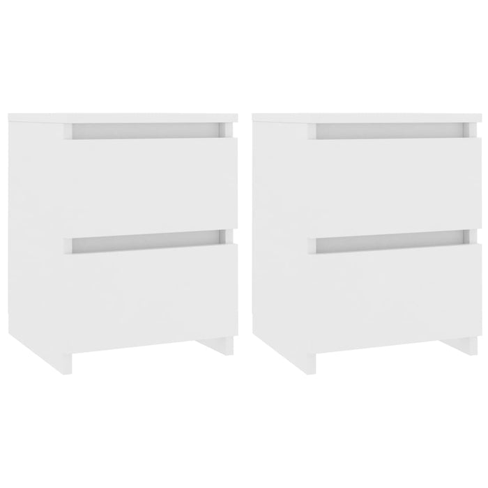 Comodini 2 pz Bianco 30x30x40 cm in Legno Ingegnerizzato cod mxl 31225