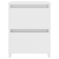 Comodini 2 pz Bianco 30x30x40 cm in Legno Ingegnerizzato cod mxl 31225