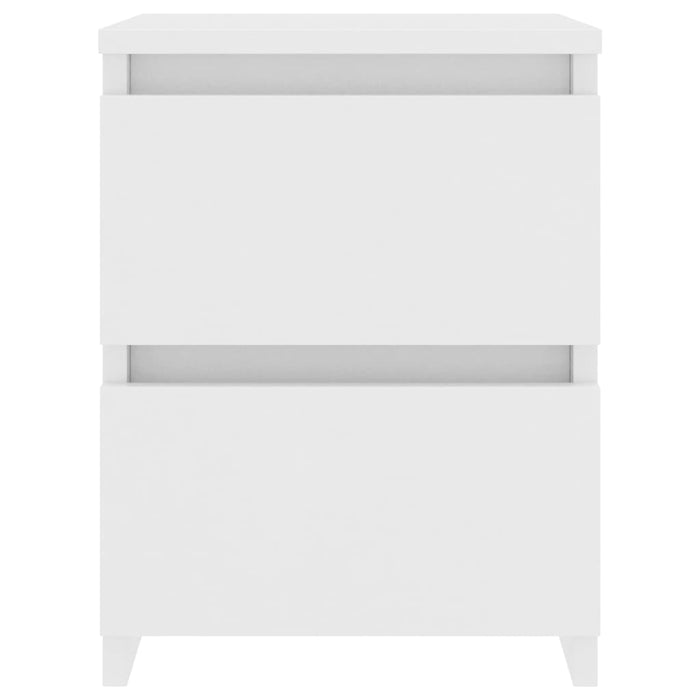 Comodini 2 pz Bianco 30x30x40 cm in Legno Ingegnerizzato cod mxl 31225