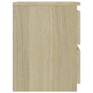 Comodino Rovere Sonoma 30x30x40 cm in Legno Multistrato 800519