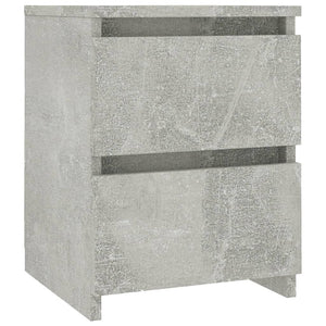 Comodino Grigio Cemento 30x30x40 cm in Truciolato cod mxl 30763