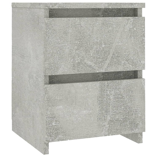Comodino Grigio Cemento 30x30x40 cm in Truciolato cod mxl 30763