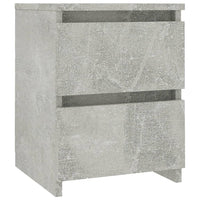 Comodino Grigio Cemento 30x30x40 cm in Legno Multistrato 800521