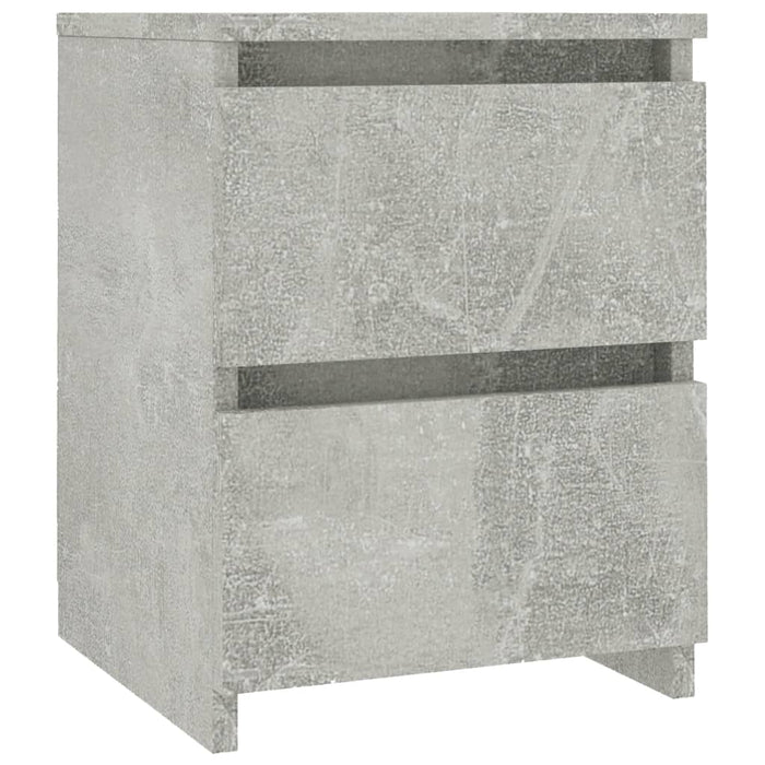 Comodino Grigio Cemento 30x30x40 cm in Legno Multistrato 800521