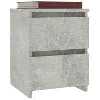 Comodino Grigio Cemento 30x30x40 cm in Truciolato cod mxl 30763