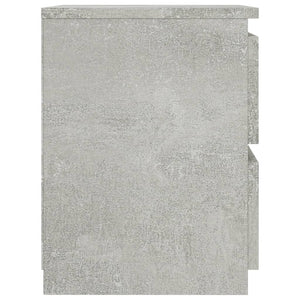 Comodino Grigio Cemento 30x30x40 cm in Legno Multistrato 800521