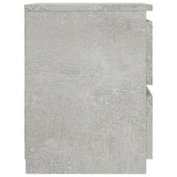 Comodini 2pz Grigio Cemento 30x30x40 cm in Legno Multistrato 800522