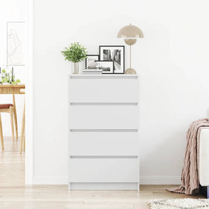 Credenza Bianca 60x35x98,5 cm in Legno Multistrato