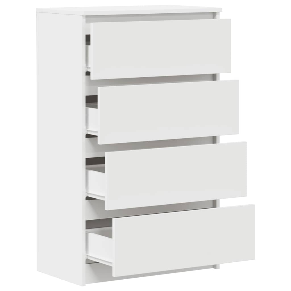 Credenza Bianca 60x35x98,5 cm in Legno Multistrato