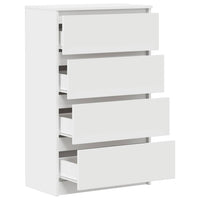 Credenza-Buffet-Armadio da cucina Bianca 60x35x98,5 cm in Legno Multistrato