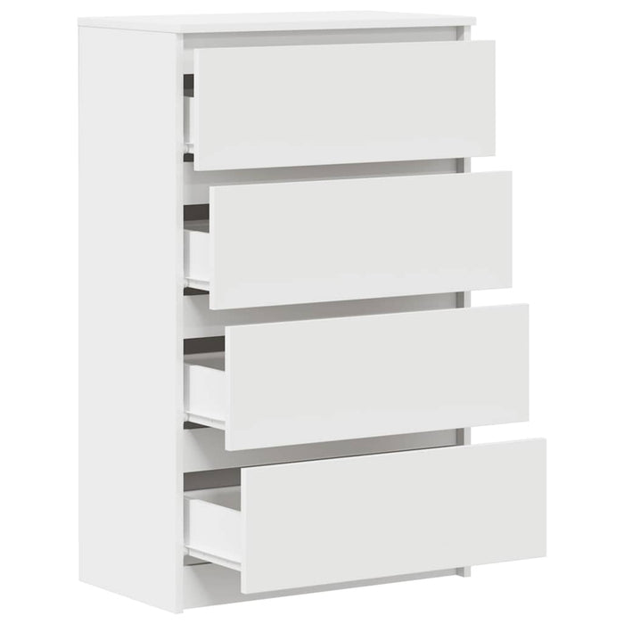 Credenza-Buffet-Armadio da cucina Bianca 60x35x98,5 cm in Legno Multistrato