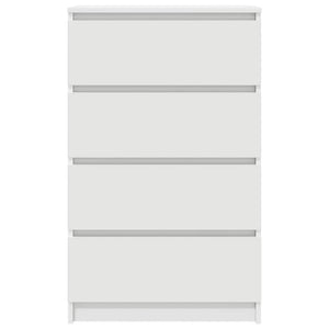 Credenza Bianca 60x35x98,5 cm in Legno Multistrato