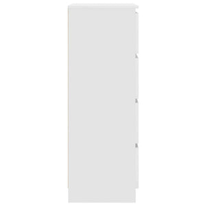 Credenza Bianca 60x35x98,5 cm in Legno Multistrato 800531