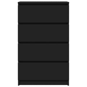 Credenza-Buffet-Armadio da cucina Nera 60x35x98,5 cm in Legno Multistrato