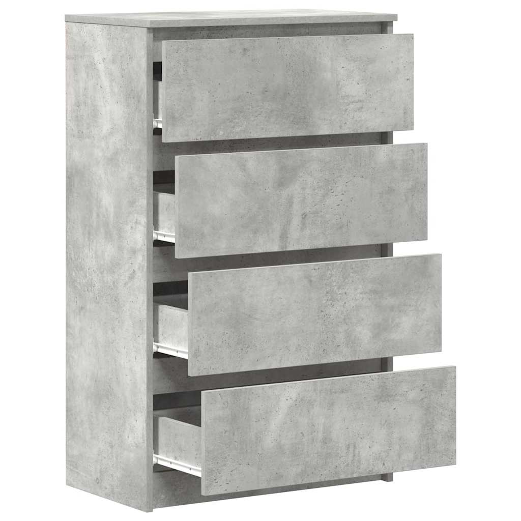 Credenza Grigio Cemento 60x35x98,5 cm in Legno Multistrato 800535