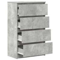 Credenza Grigio Cemento 60x35x98,5 cm in Legno Multistrato 800535