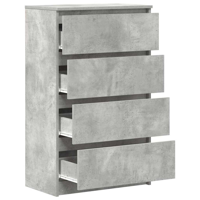 Credenza Grigio Cemento 60x35x98,5 cm in Legno Multistrato 800535