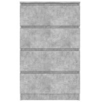 Credenza Grigio Cemento 60x35x98,5 cm in Legno Multistrato 800535