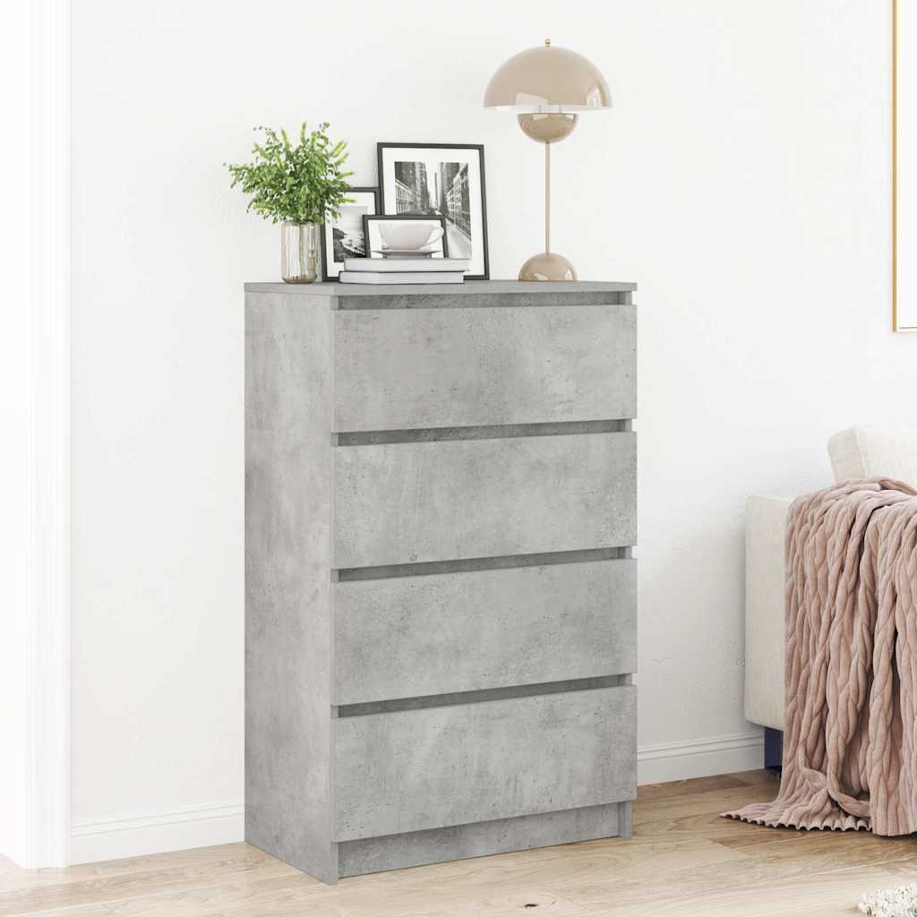 Credenza Grigio Cemento 60x35x98,5 cm in Legno Multistrato 800535