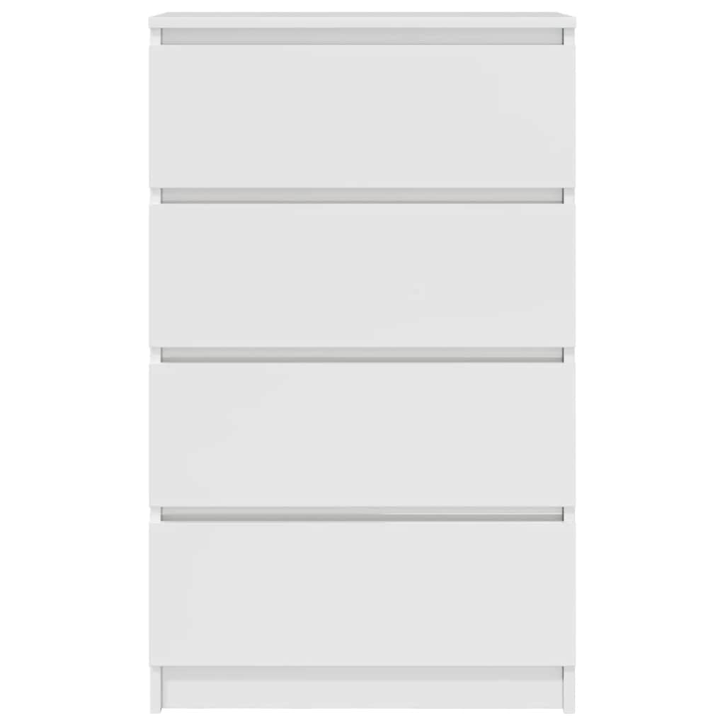 Credenza-Buffet-Armadio da cucina Bianco Lucido 60x35x98,5 cm in Legno Compensato