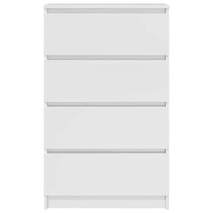 Credenza-Buffet-Armadio da cucina Bianco Lucido 60x35x98,5 cm in Legno Compensato