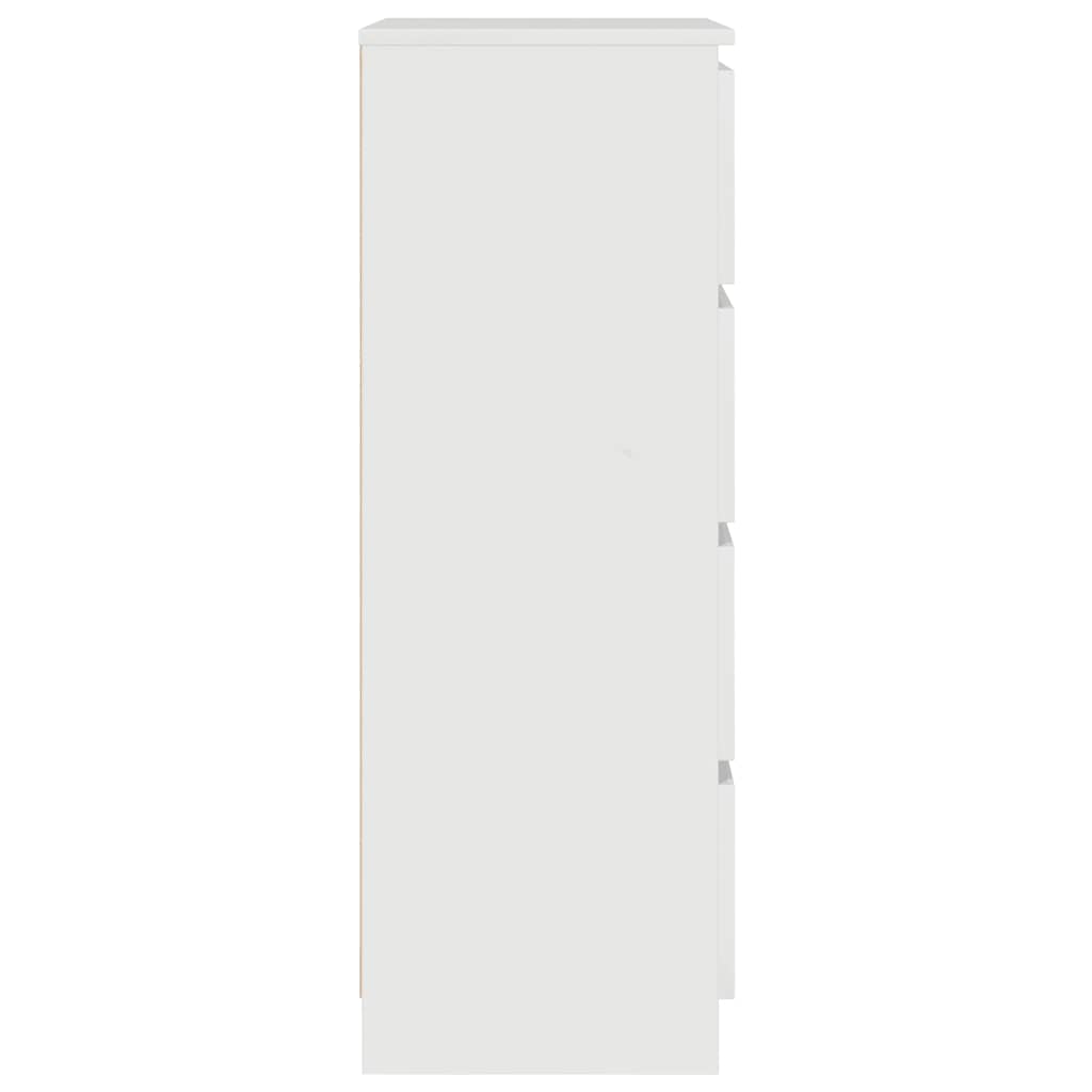 Credenza Bianco Lucido 60x35x98,5 cm in Legno Compensato 800537