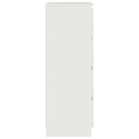 Credenza Bianco Lucido 60x35x98,5 cm in Legno Compensato 800537