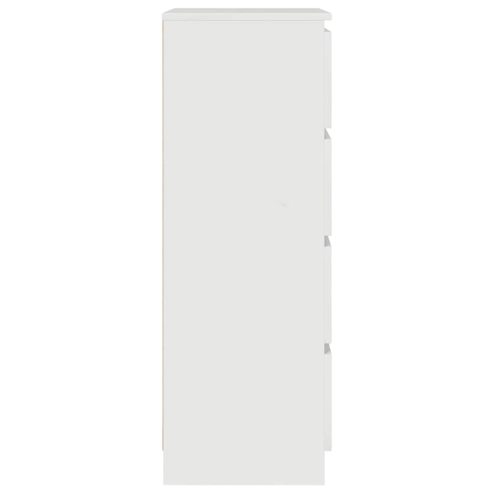 Credenza Bianco Lucido 60x35x98,5 cm in Legno Compensato 800537