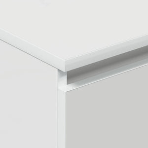 Credenza Bianco Lucido 60x35x98,5 cm in Legno Compensato 800537