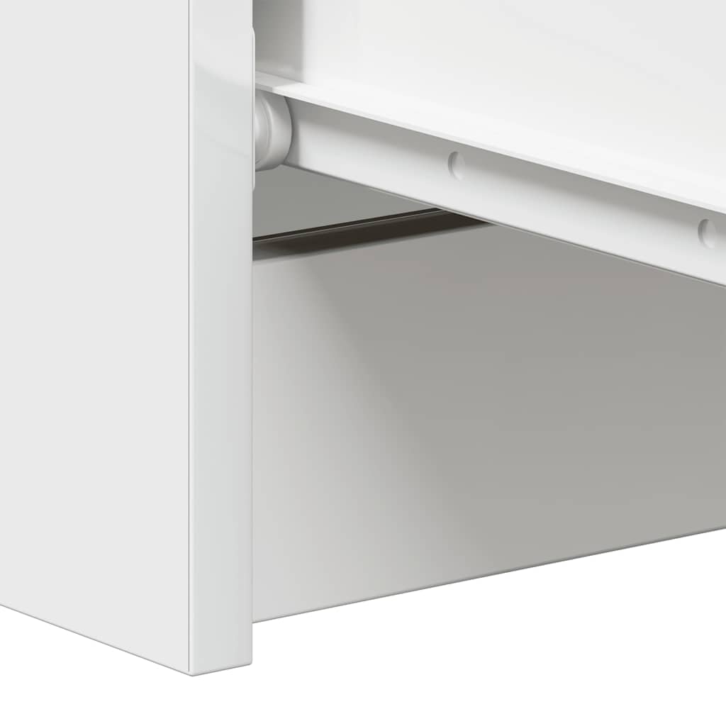Credenza Bianco Lucido 60x35x98,5 cm in Legno Compensato 800537