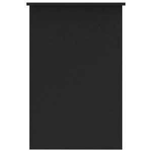 Scrivania tavolo postazione di lavoro mobile per computer studio per computer 100 x 50 x 76 cm derivati ​​del legno nero 02_0023887