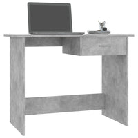 Scrivania Grigio Cemento 100x50x76 cm in Legno Multistrato 800553