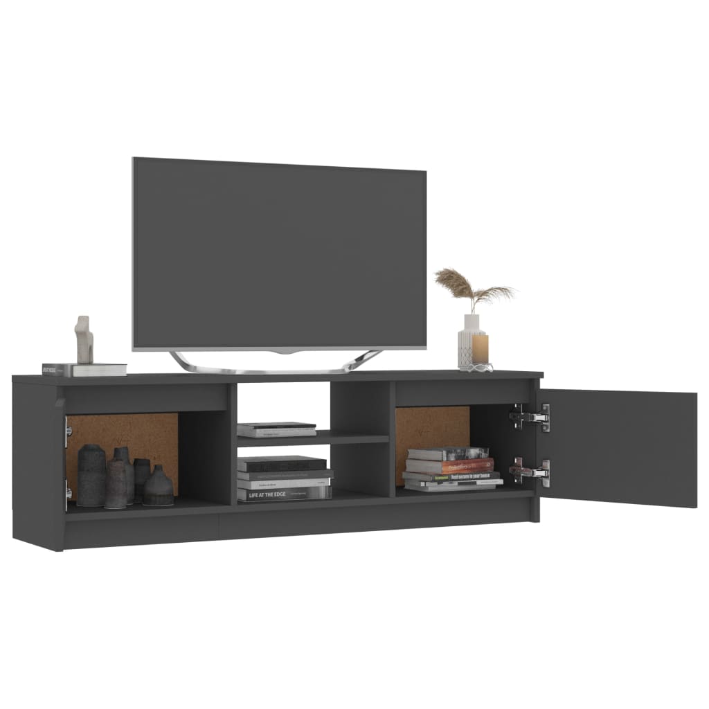 Mobile Porta TV Grigio 120x30x35,5 cm in Legno Multistrato 800569
