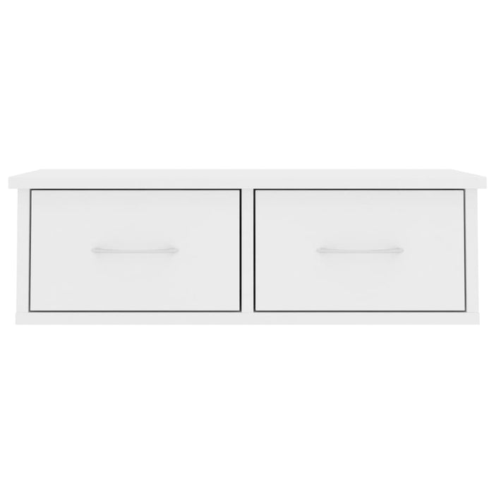 Scaffale con Cassetti a Parete Bianco 60x26x18,5 cm Multistrato cod mxl 53467