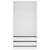 Armadio Bianco 100x50x200 cm in Legno Multistrato 800603