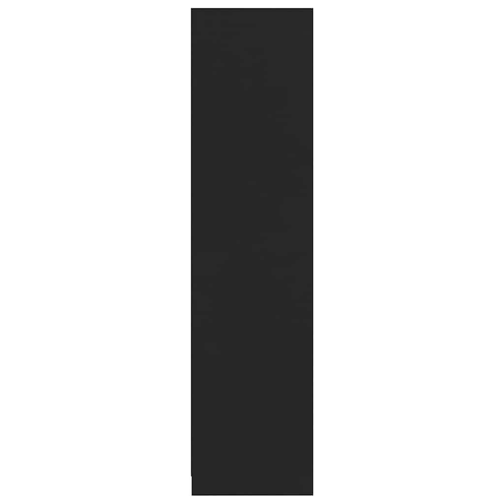 Armadio Nero 100x50x200 cm in Legno Multistrato 800604