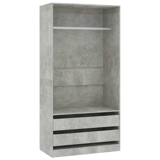 Armadio Grigio Cemento 100x50x200 cm in Legno Multistratocod mxl 94729