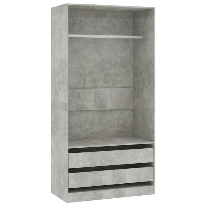 Armadio Grigio Cemento 100x50x200 cm in Legno Multistratocod mxl 94729