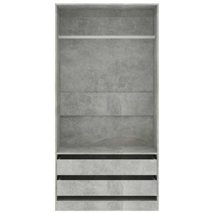 Armadio Grigio Cemento 100x50x200 cm in Legno Multistratocod mxl 94729