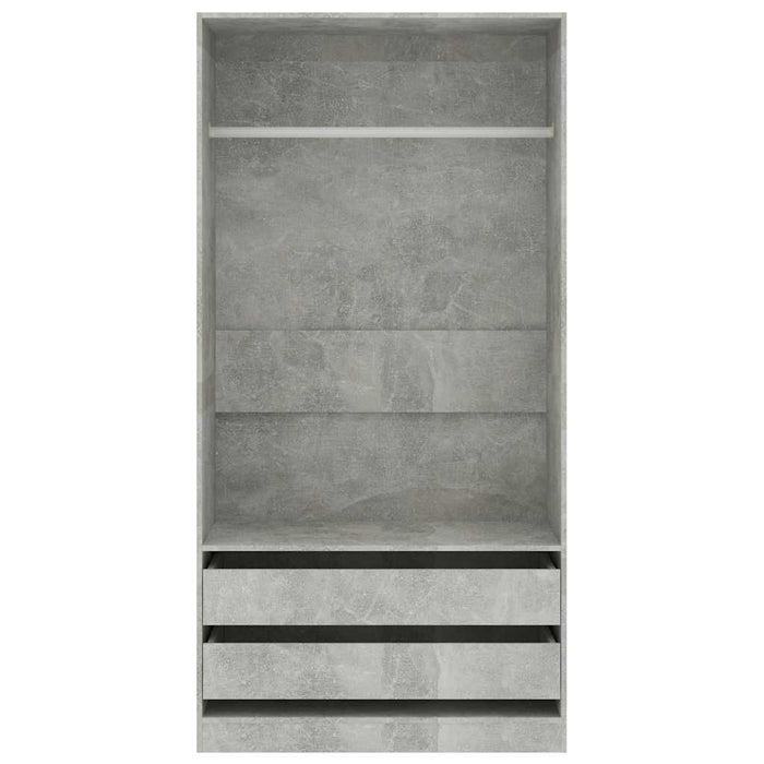 Armadio Grigio Cemento 100x50x200 cm in Legno Multistratocod mxl 94729