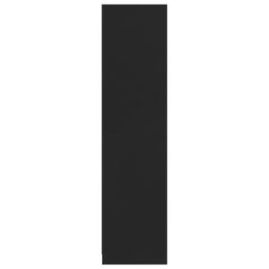 Armadio con Cassetti Nero 50x50x200 cm in Legno Multistrato 800613