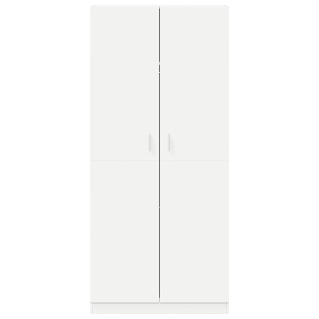 Armadio Bianco 90x52x200 cm in Legno Multistrato 800630