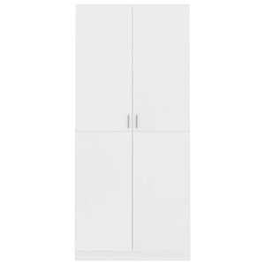 Armadio Bianco 90x52x200 cm in Legno Multistrato 800630