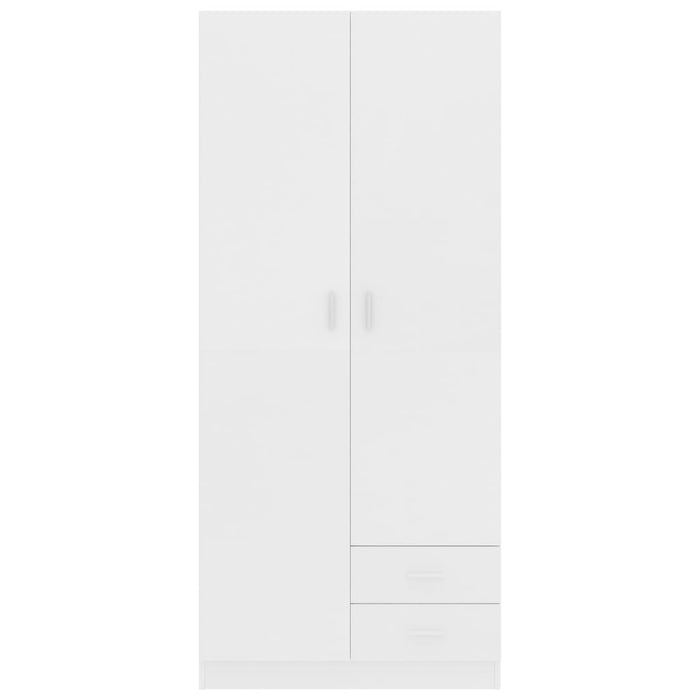 Armadio Bianco 80x52x180 cm in Legno Multistrato